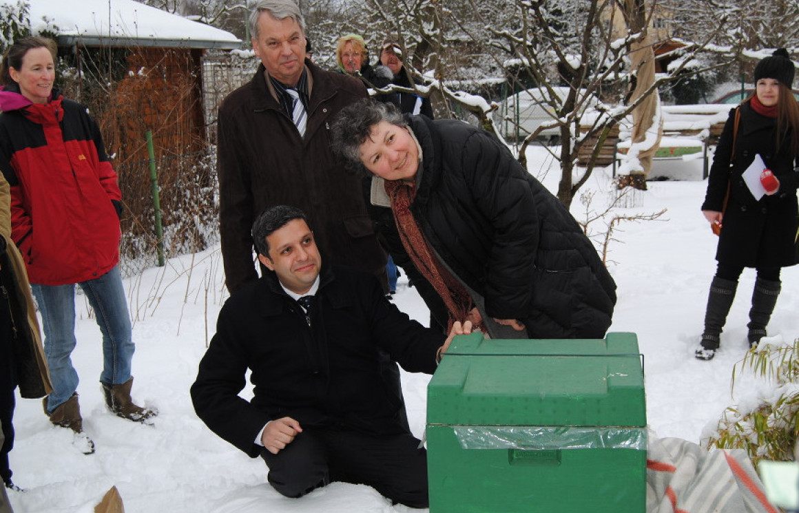 Foto: Maik Häring Raed Saleh - Vorstellung der Initiative geen Bienensterben